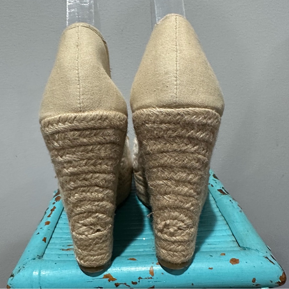 Groove Footwear Natural Crochet Bestie Espadrille Size 8 - Picture 6 of 15
